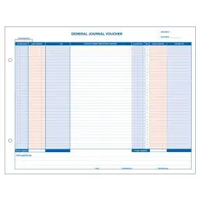General Journal Voucher for ERA System - Source 1