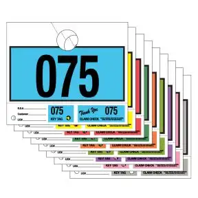 3 Part Service Department Hang Tags