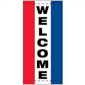 Vertical Message Flags - Red, White, Blue