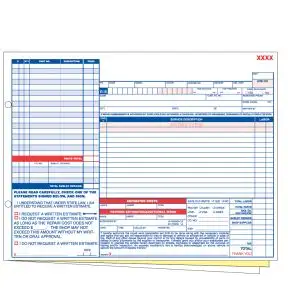 Prime Item Repair Order - 3 Part without Personalization