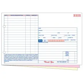 Compact Repair Order - 3 Part without Personalization