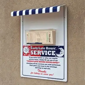 Early Late Key Drop Envelope Dispenser for Narrow Envelopes