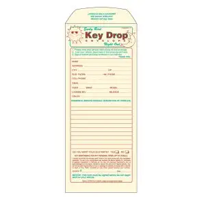 Standard Early Bird Key Drop Envelope