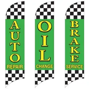 Service Wave Flags - Raceway Checkered