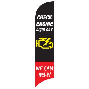 Service Wave Flag - Check Engine
