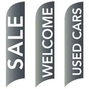 Sales Wave Flags - Silver