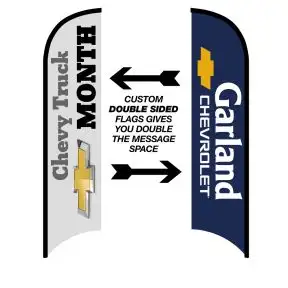 Double-Sided Custom Wave Flag