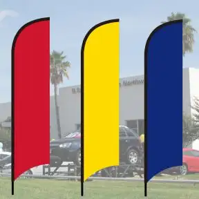 Wave Flag Ground Spike Kits - Solid Colors
