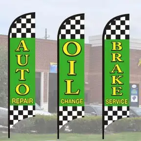 Service Wave Flag Kits - Raceway Checkered