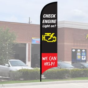 Service Wave Flag Kits - Check Engine
