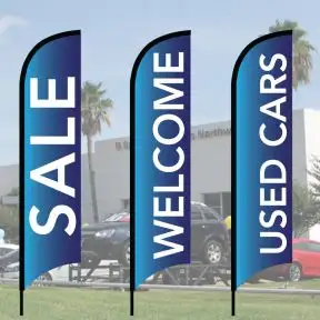 Sales Wave Flag Kits - Blue