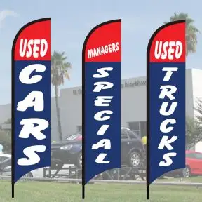 Sales Wave Flag Kits - Red over Blue