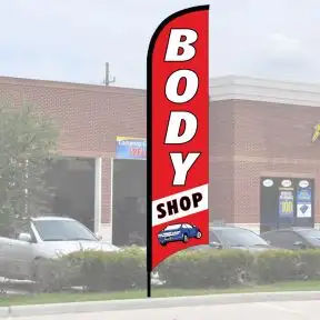 Service Wave Flag Kits - "Body Shop"