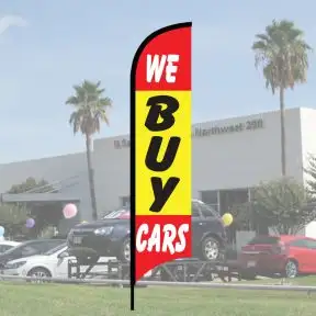 Sales Wave Flag Kits - "We Buy Cars"