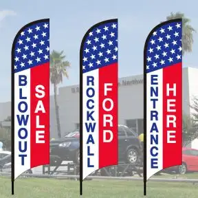 Wave Flag Ground Spike Kit - Personalized