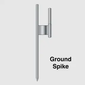 Ground Spike for Wave Flags