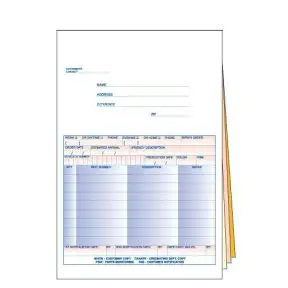 Parts Special Order Form - 4 Part