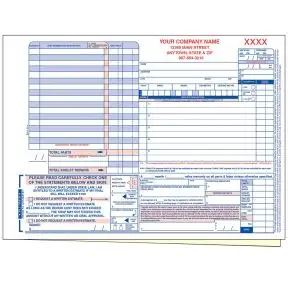 Customer Repair Order - 2 Part with Personalization