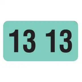 ServiceFile Model Year Labels on a Roll - 2013