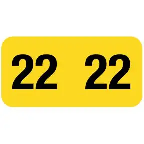 ServiceFile Model Year Labels on a Roll - 2022