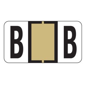 ServiceFile Labels on a Roll - Alpha Letter - B