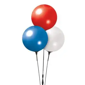 Reusable Vinyl Balloon Clusters - 3 Balloon Trio
