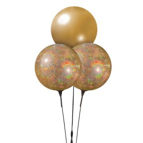 Reusable Vinyl Balloon Trios - Glitter Collection