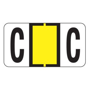 ServiceFile Labels on a Roll - Alpha Letter - C
