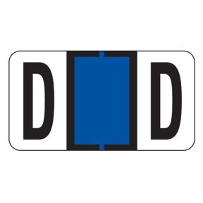 ServiceFile Labels on a Roll - Alpha Letter - D