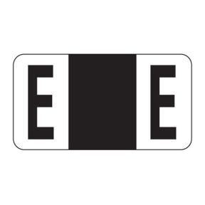 ServiceFile Labels on a Roll - Alpha Letter - E