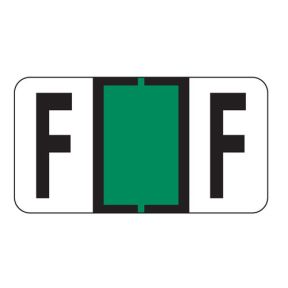 ServiceFile Labels on a Roll - Alpha Letter - F