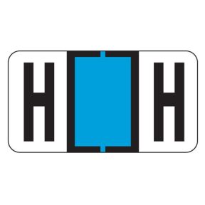 ServiceFile Labels on a Roll - Alpha Letter - H
