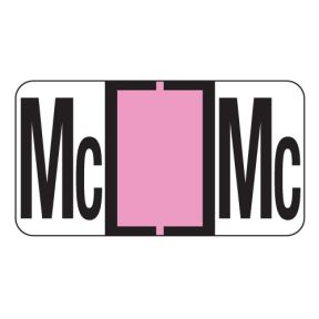 ServiceFile Labels on Sheets - Alpha Letter - Mc