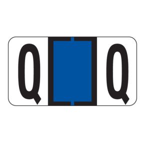 ServiceFile Labels on Sheets - Alpha Letter - Q