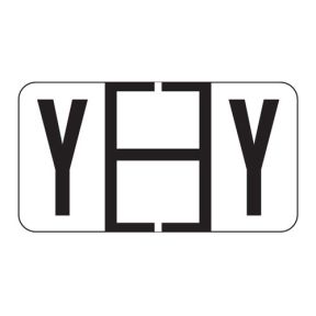 ServiceFile Labels on Sheets - Alpha Letter - Y