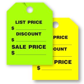 Mirror Hang Tags - "List Price"