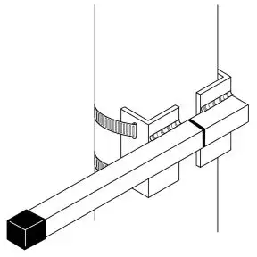 Interceptor Bracket for Single Panel Pole Banner