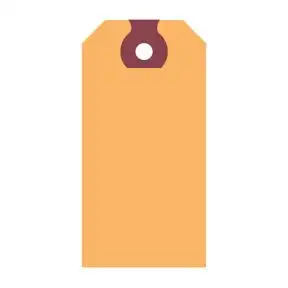 Blank Key Tag - Orange