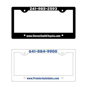 License Plate Frames - Flat Print - Style C
