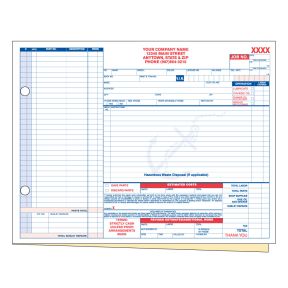 Marine Repair Order - 2 Part with Personalization
