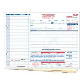 Marine Repair Order - 3 Part with Personalization