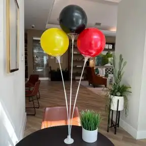 Pick Your Colors - Reusable 3 Balloon Tabletop Display Kit - Adhesive Base