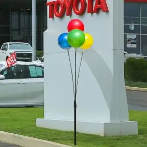Reusable 4 Balloon Outdoor Clusters - 5ft Tall