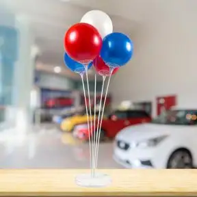 Reusable Balloon Tabletop Kit - Deluxe Acrylic Base - Multi Colors