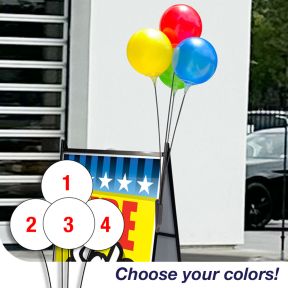 Pick Your Colors - 4 Mini Vinyl Balloon Bracket Kits