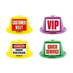 Magnetic Car Top Hats with Message Panels