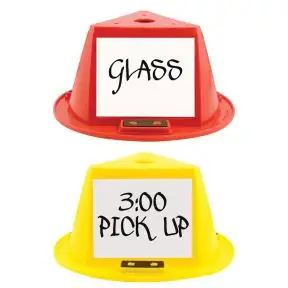Magnetic Car Top Hats with Dry Erase Panels