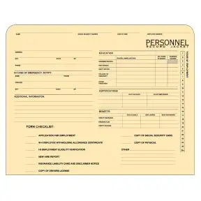Employee Record Jacket