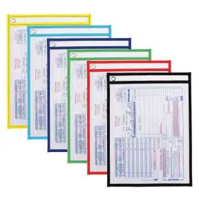 Repair Order Holders, No Strap - 10" w x 13" h, Transparent