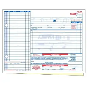 RV Repair Order - 2 Part without Personalization